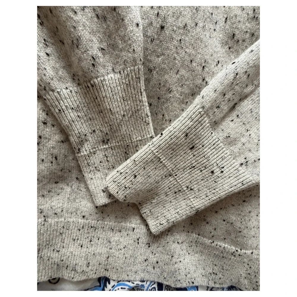 Everlane Cashmere Crewneck‎ Sweater Oatmeal Donegal Speckled Beige Womens Small